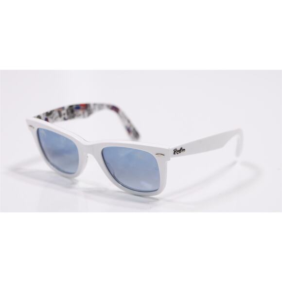 Ray Ban Wayfarer White Rb2140 Rare Edition Special Series #8 London UK Print